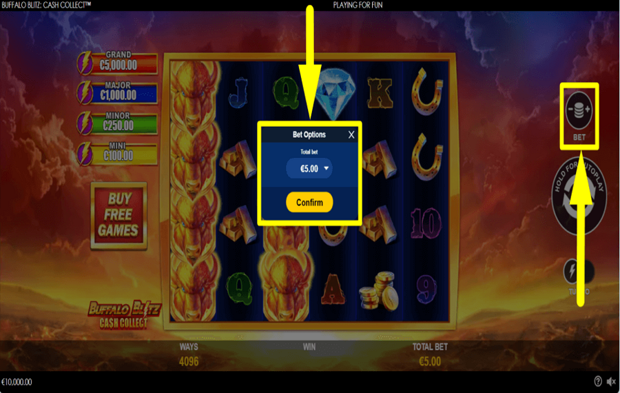 Buffalo Blitz Cash Collect ВЫБЕРИТЕ СТАВКУ.