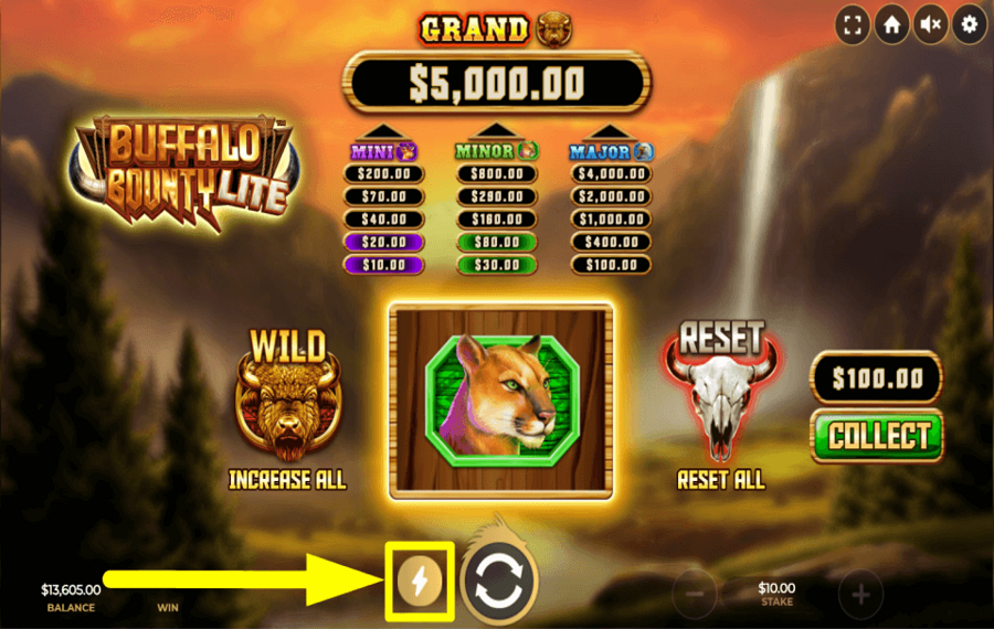 Buffalo Bounty Lite USE TURBO MODE.