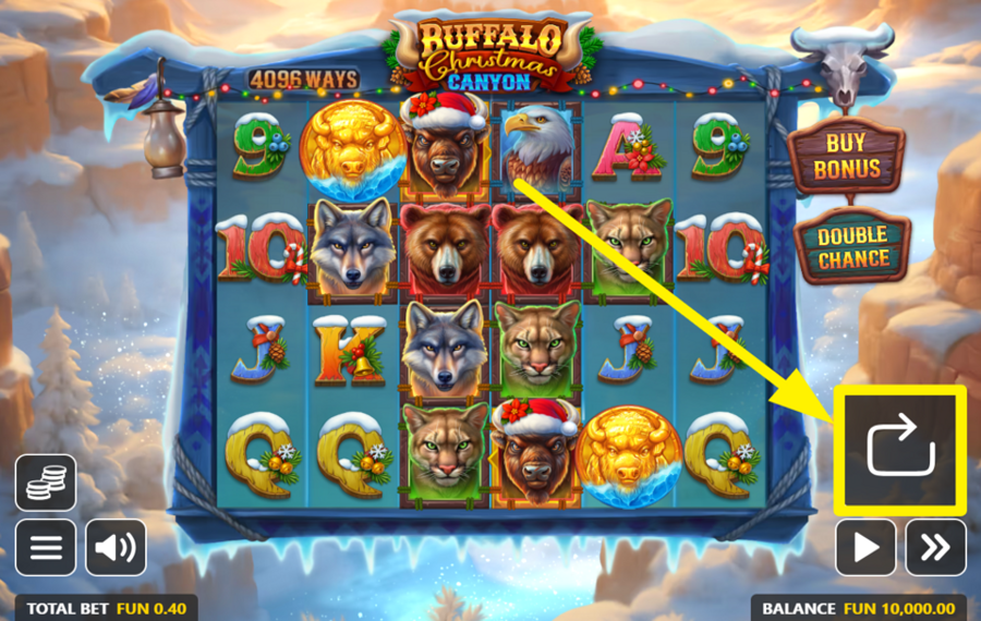 Buffalo Christmas Canyon SPIN FOR VICTORY!