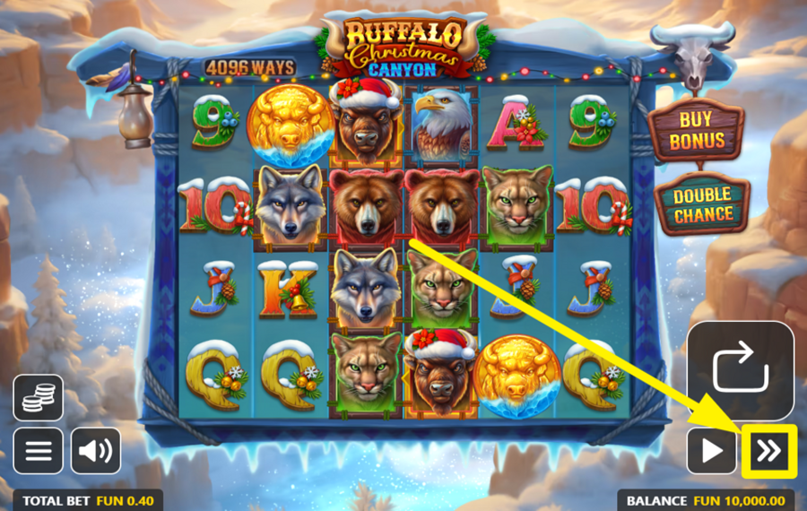 Buffalo Christmas Canyon RAMP UP THE SPEED.