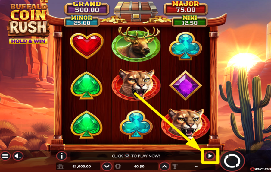 Buffalo Coin Rush Hold And Win Slot by Nucleus Gaming | Play for Free