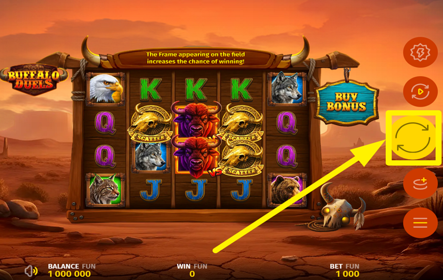 Buffalo Duels MACH MIT BEIM DREHSPIEL.