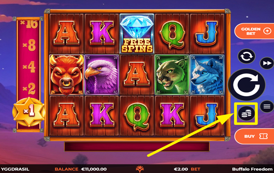 Buffalo Freedom DoubleMax SPECIFY YOUR WAGER.