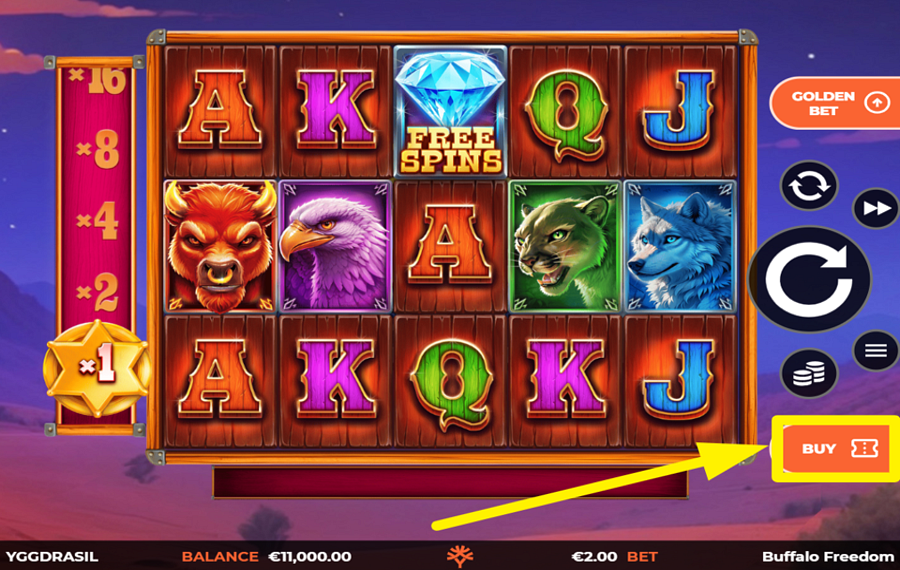 Buffalo Freedom DoubleMax BUY FREE SPINS.