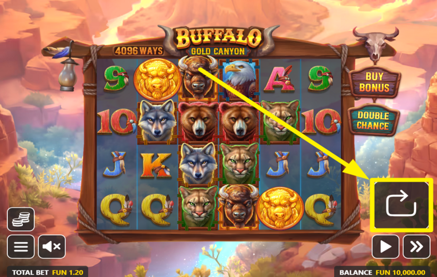 Buffalo Gold Canyon JOUER LE JEU.