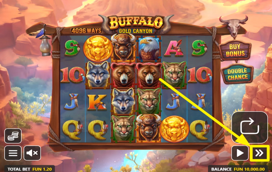 Buffalo Gold Canyon CHANGER LA VITESSE.