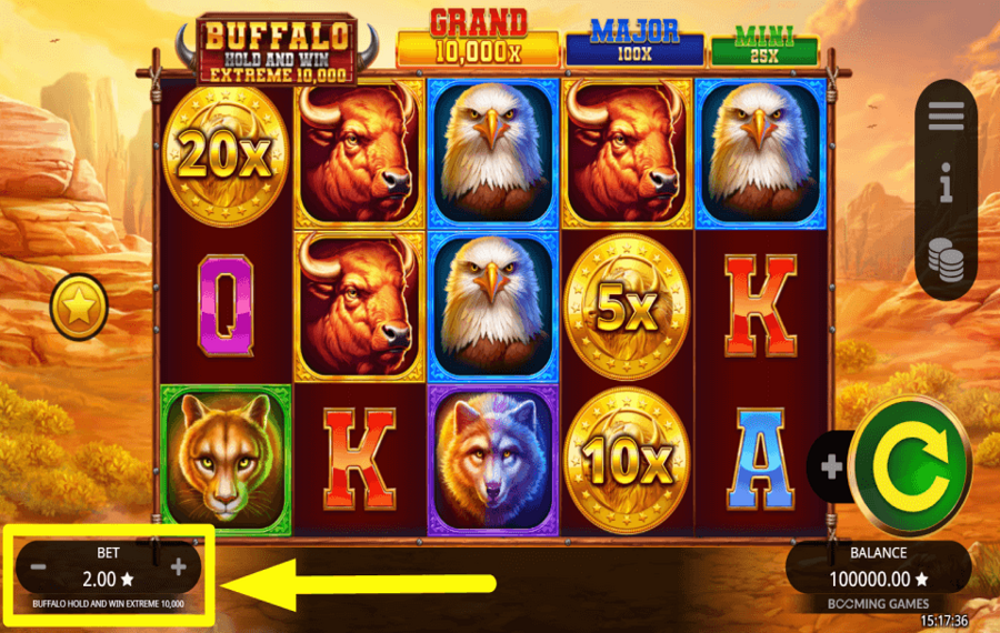 Buffalo Hold and Win Extreme 10000 ATTRIBUEZ VOTRE PARI.
