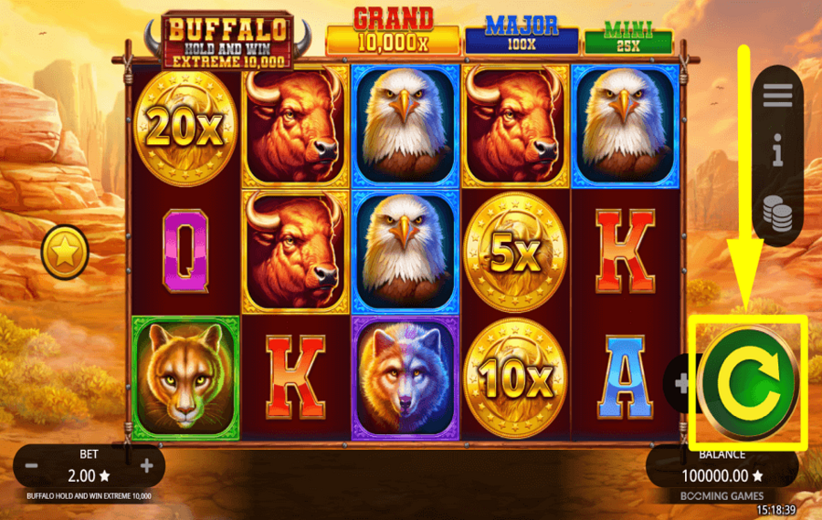 Buffalo Hold and Win Extreme 10000 IL EST TEMPS DE JOUER.