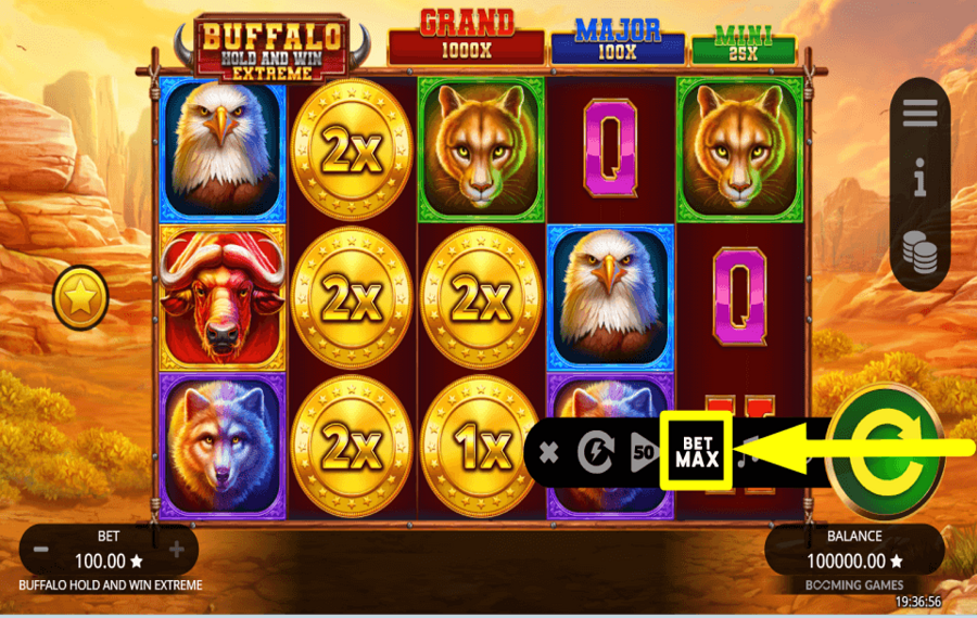 Buffalo Hold and Win Extreme Ставки высоки.