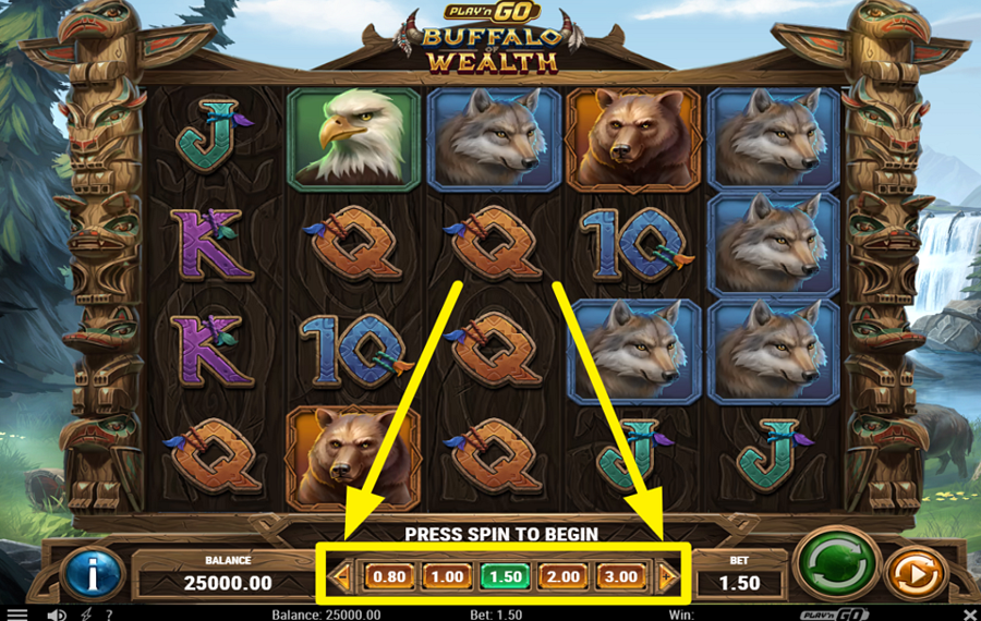 Buffalo of Wealth ASSEGNARE UN VALORE ALLA SCOMMESSA.