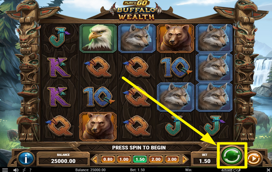 Buffalo of Wealth GIRA PER LA VITTORIA.