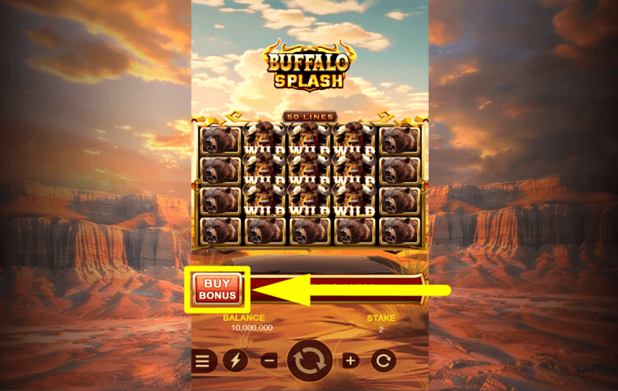 Buffalo Splash ACHETEZ DES TOURS SUPPLÉMENTAIRES.