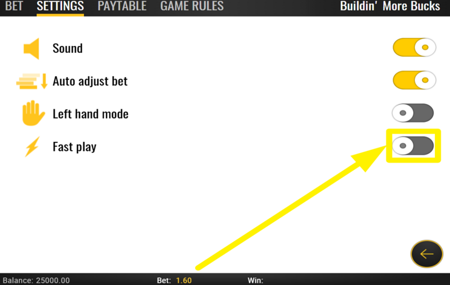 Buildin More Bucks MAXIMIZE THE SPEED.