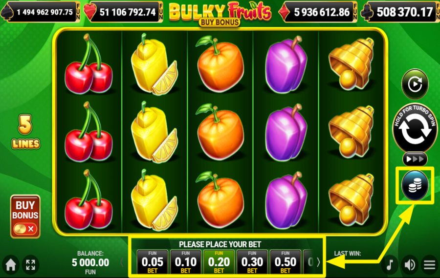 Bulky Fruits Buy Bonus DECIDE ON YOUR WAGER.