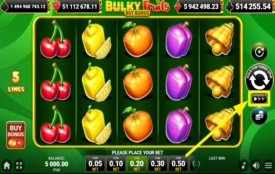 Bulky Fruits Buy Bonus RAMP UP THE SPEED.