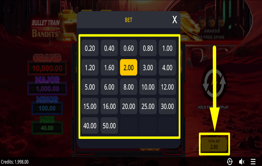 Bullet Train Bandits SÉLECTIONNEZ VOTRE PARI.