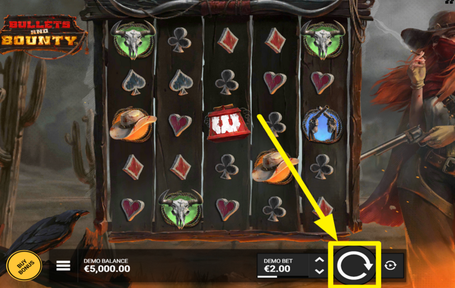 Bullets and Bounty Machen Sie mit beim Drehen.