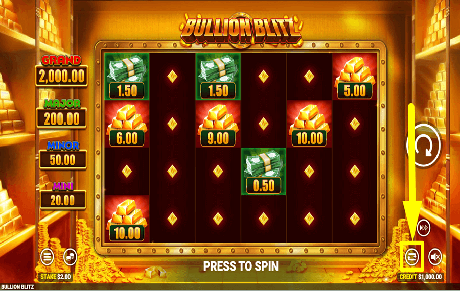 Bullion Blitz SET UP AUTOPLAY.