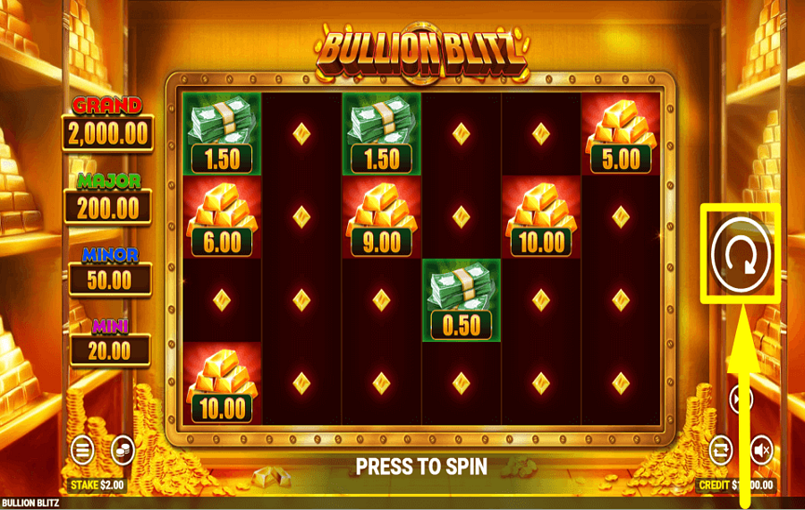 Bullion Blitz SPIN TO WIN.