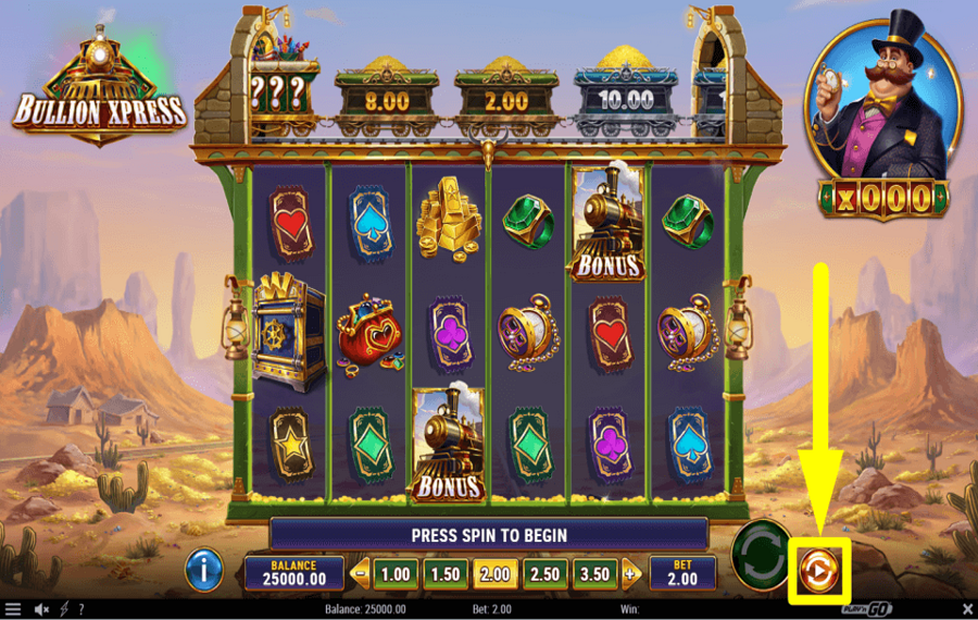 Bullion Xpress AUTOMATISCH DREHEN.