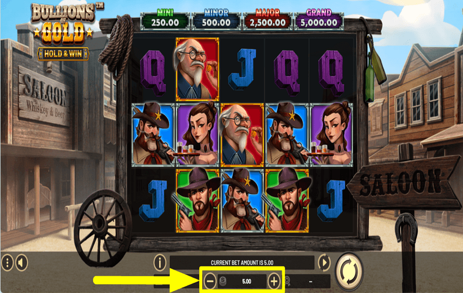Bullions of Gold CONTROLA LA APUESTA.