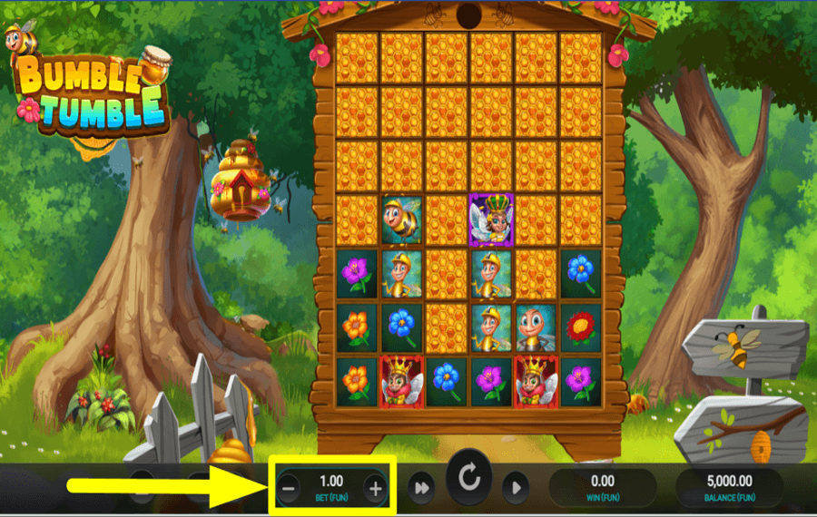 Bumble Tumble ESTABLECE EL MONTO DE TU APUESTA.