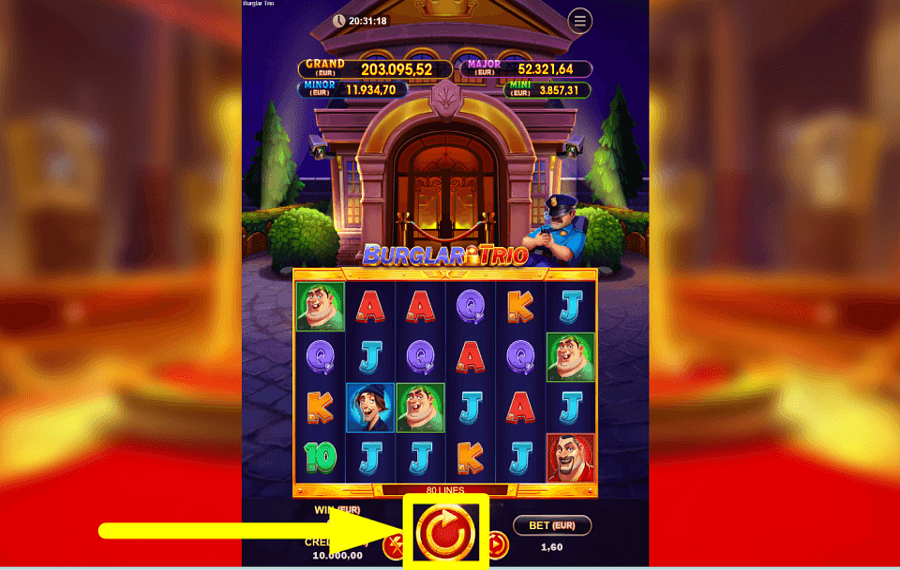 Burglar Trio ИГРАЙТЕ И ВЫИГРЫВАЙТЕ ПРИЗЫ.