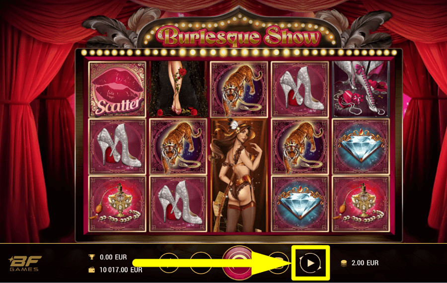 Burlesque Show AUTOPLAY AKTIVIEREN.