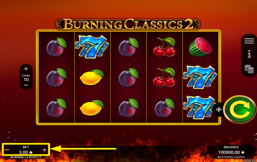 Burning Classics 2 ОПРЕДЕЛИТЕ СВОЮ СТАВКУ.