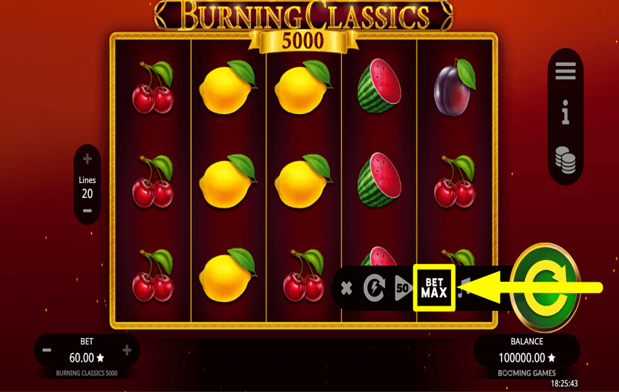 Burning Classics 5000 APPLIQUER TOUS LES CRÉDITS.