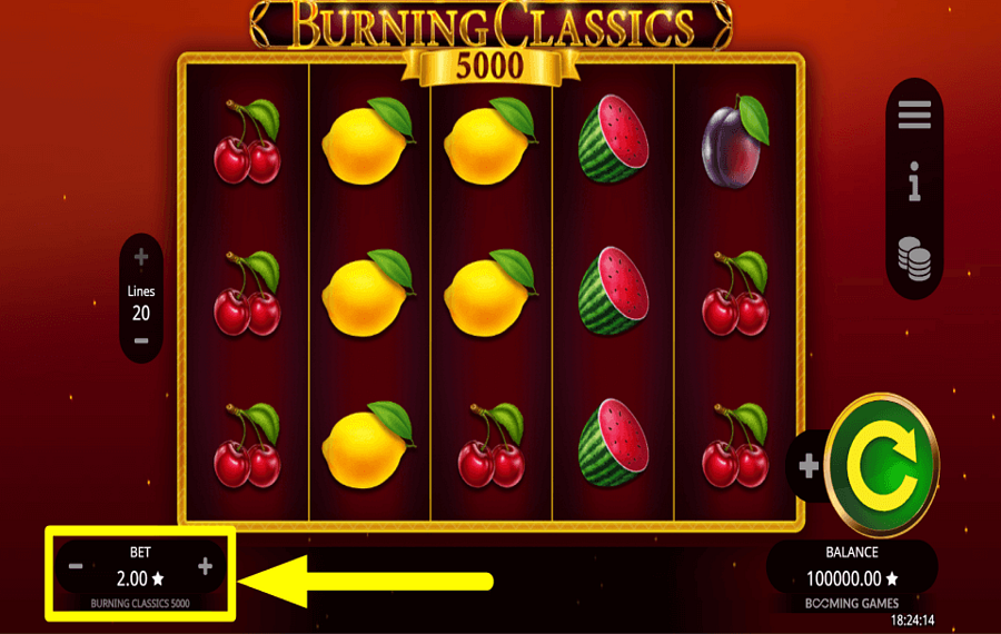 Burning Classics 5000 ATTRIBUER LE PARI.