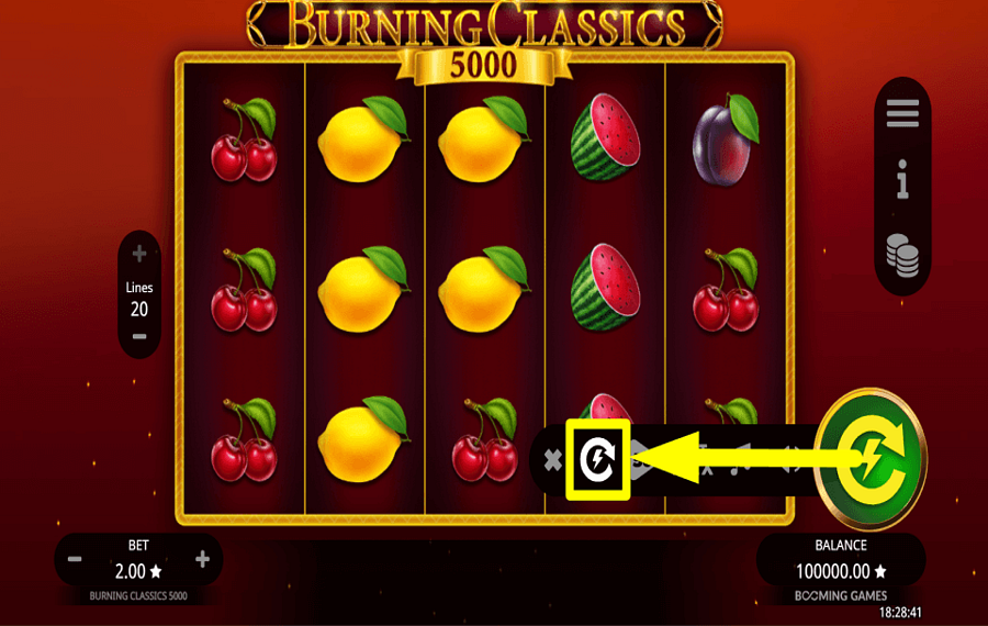Burning Classics 5000 ACCÉLÉREZ LE JEU.