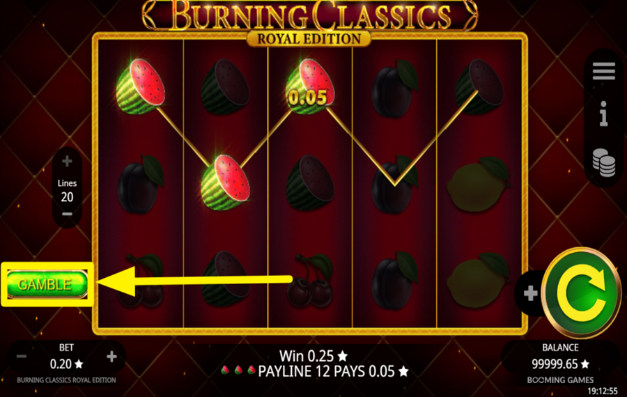 Burning Classics Royal Edition TESTEZ VOTRE FORTUNE !