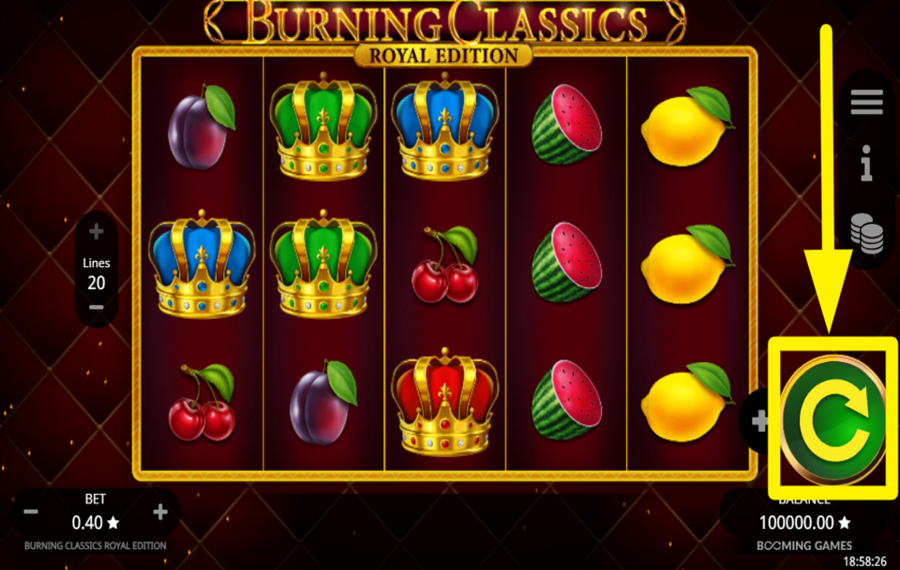 Burning Classics Royal Edition TOURNEZ POUR RÉUSSIR !
