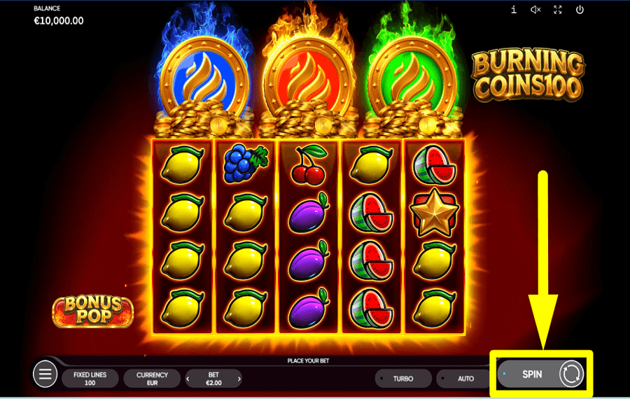 Burning Coins 100 DA UNA VISTA.