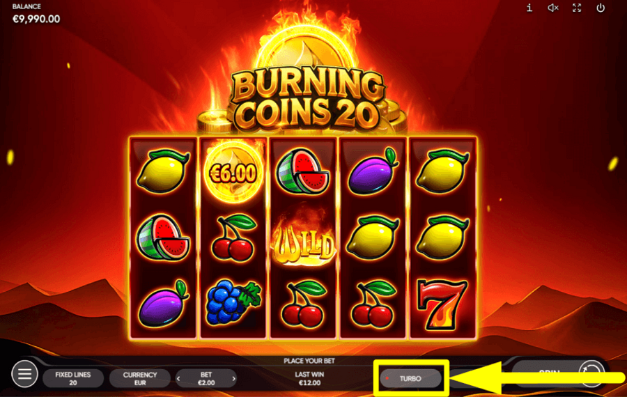 Burning Coins 20 CAMBIA IL RITMO DEL GIOCO.