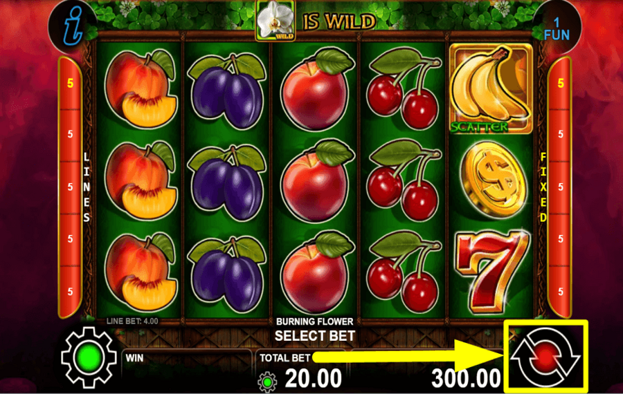 Burning Flower COMIENCE A JUGAR.