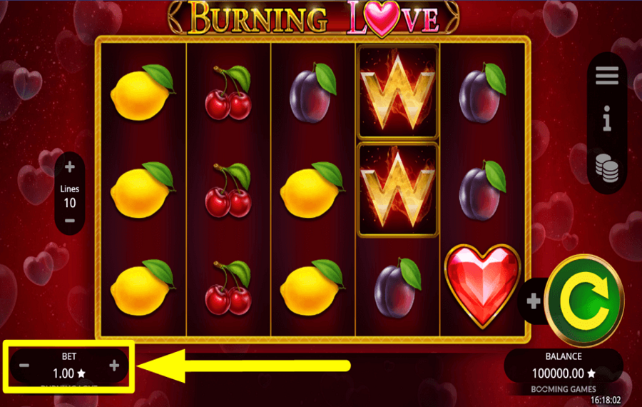 Burning Love CONTRÔLEZ VOTRE PARI.