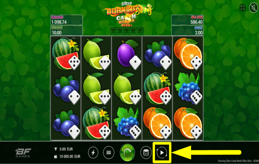 Burning Slots Cash Mesh Ultra Dice CHOOSE AUTOMATIC SPINS.