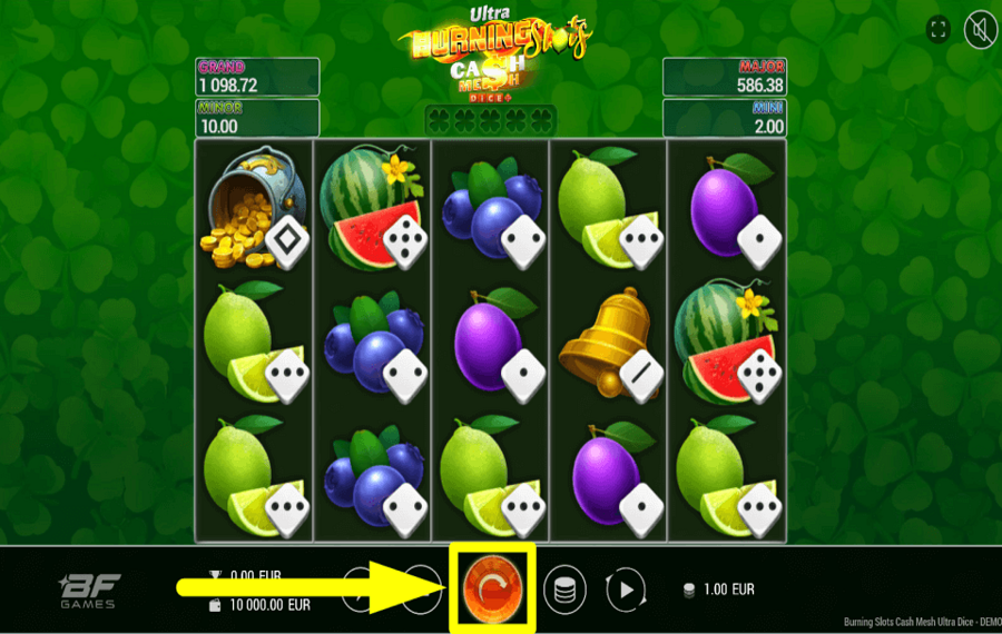Burning Slots Cash Mesh Ultra Dice CLAIM YOUR REWARDS.