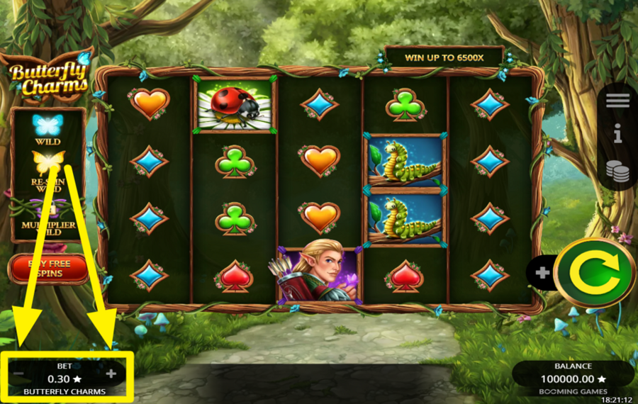 Butterfly Charms PLACE YOUR BET.