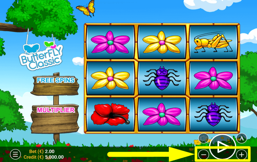 Butterfly Classic DETERMINE THE WAGER.