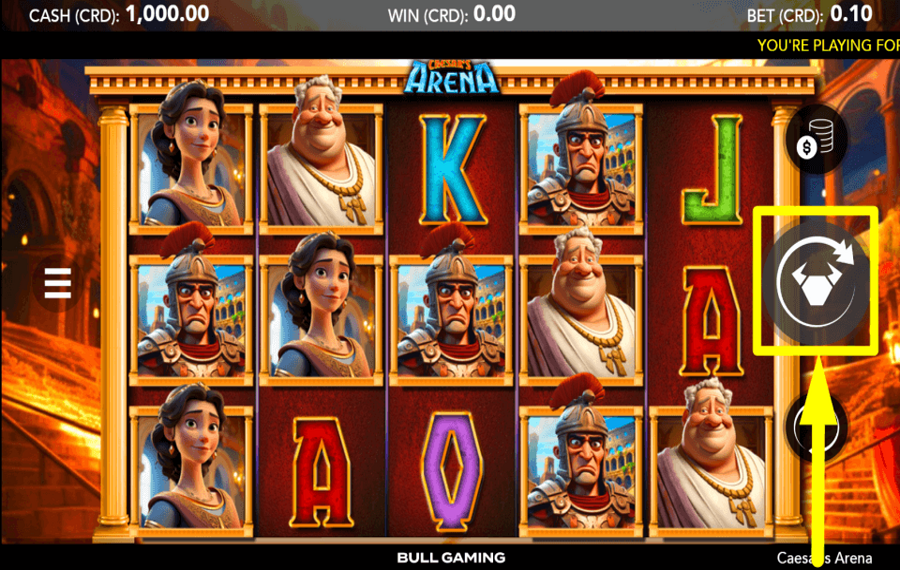 Caesars Arena SPIN THE REELS.