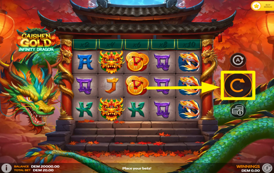 Caishen Gold Infinity Dragon SPIN THE REELS.