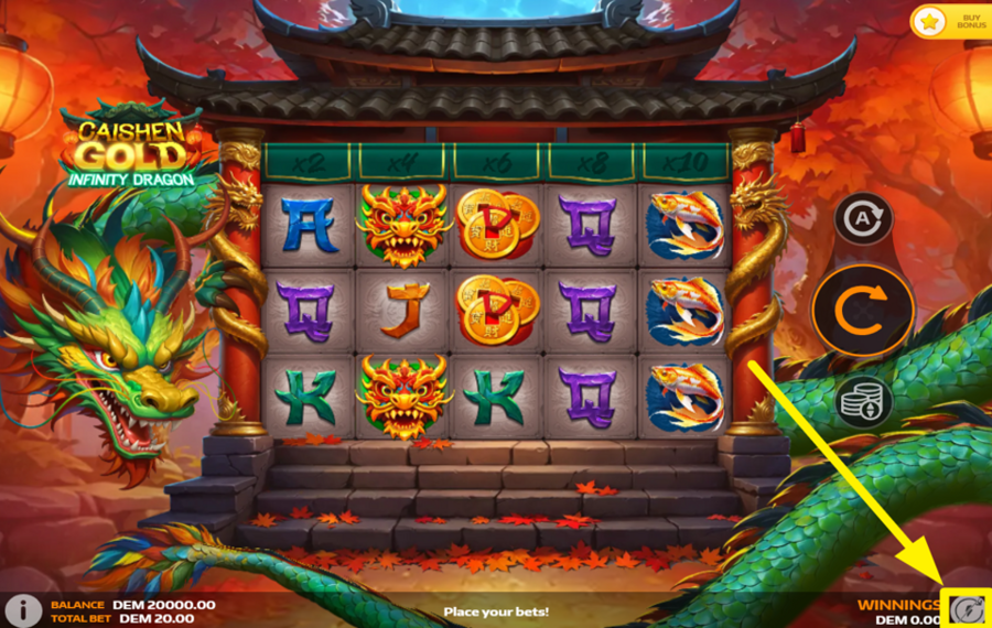 Caishen Gold Infinity Dragon CHANGE THE SPEED.