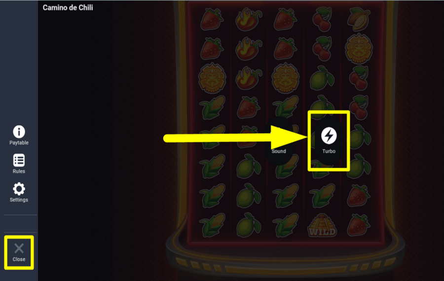 Camino de Chili SPEED UP THE GAME.