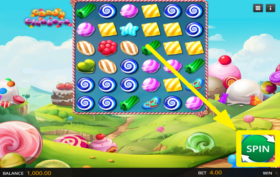 Candy Clusters SPIN FOR SUCCESS!