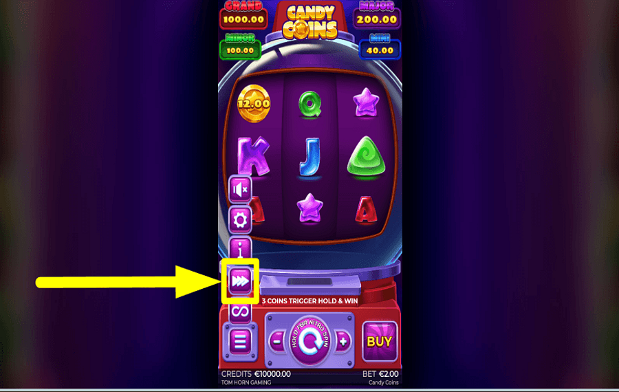 Candy Coins CONTROL THE PACE.