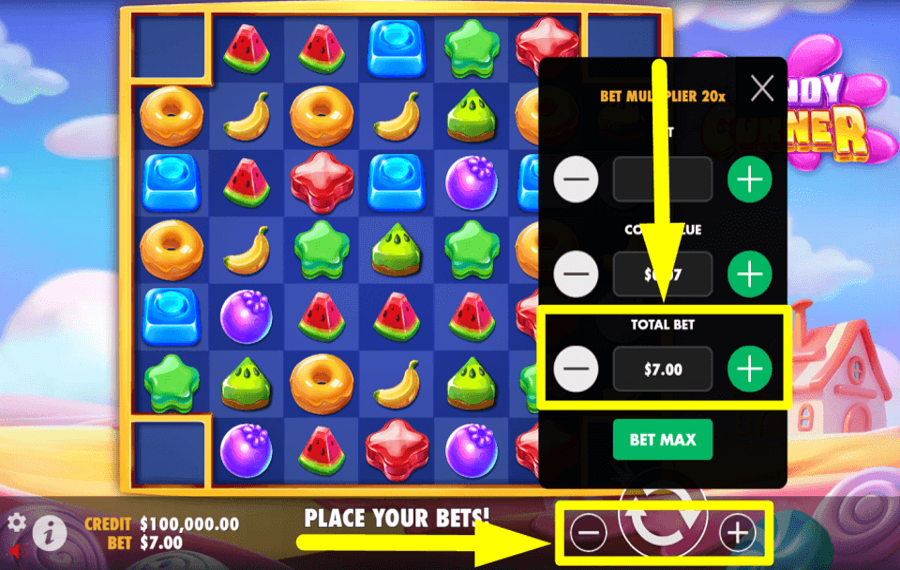 Candy Corner SAVE THE TOTAL BET.