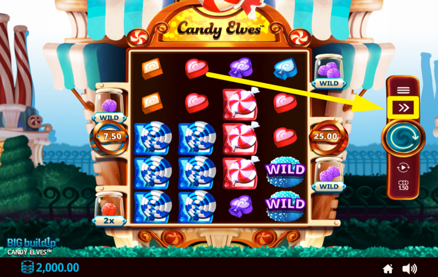 Candy Elves MAXIMIEREN SIE DIE GESCHWINDIGKEIT.